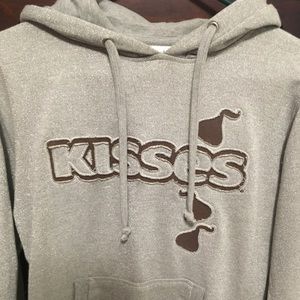Sparkling Pullover / hooded sweater. Hershey Kiss